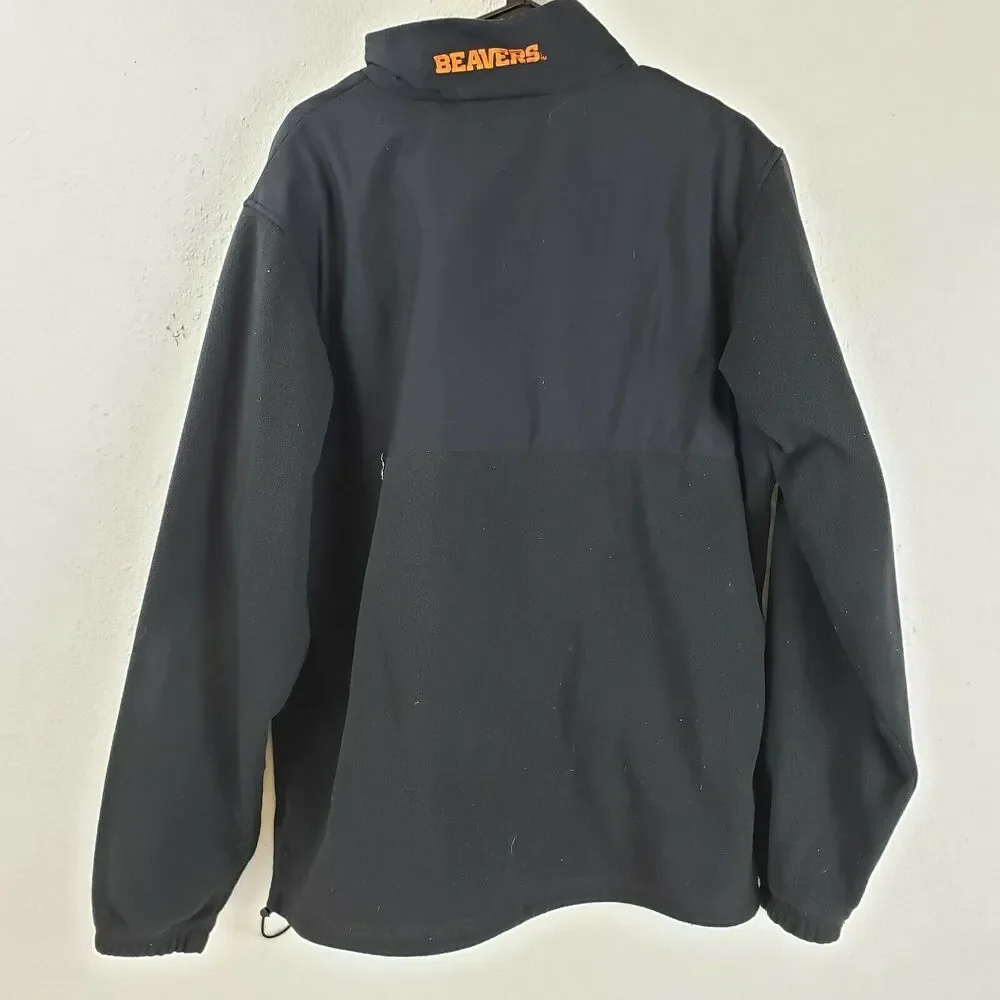 Columbia Mens Black‎ Oregon Beavers jacket. Wind Breaker Jacket Size XL